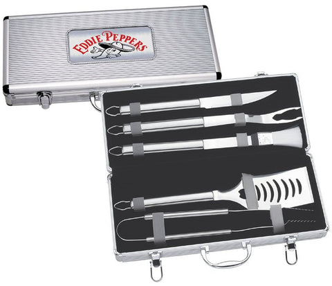 BBQ Set-5 pc Deluxe-Metal Case