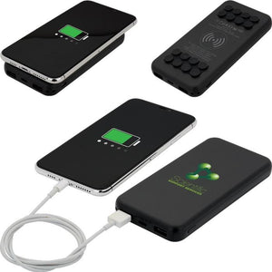 EL189 10689-UL Cert Octo Grip Wireless Charger & Power Bank - TRAMAN