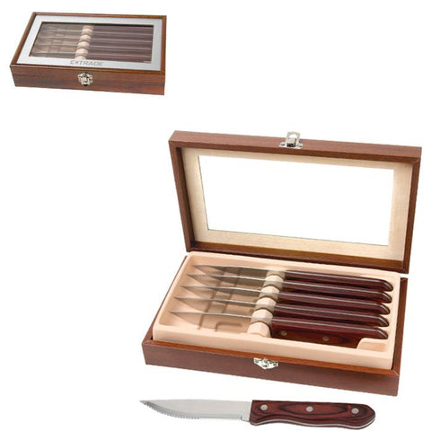 KS59 1559-6 Piece Steak Knife Set - TRAMAN