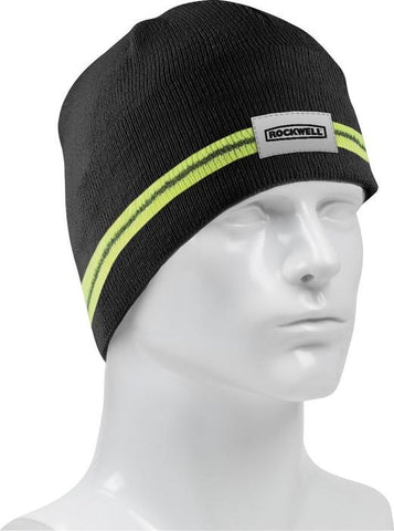 HV100 22857-Winter Beanie with Reflective Stripe - TRAMAN